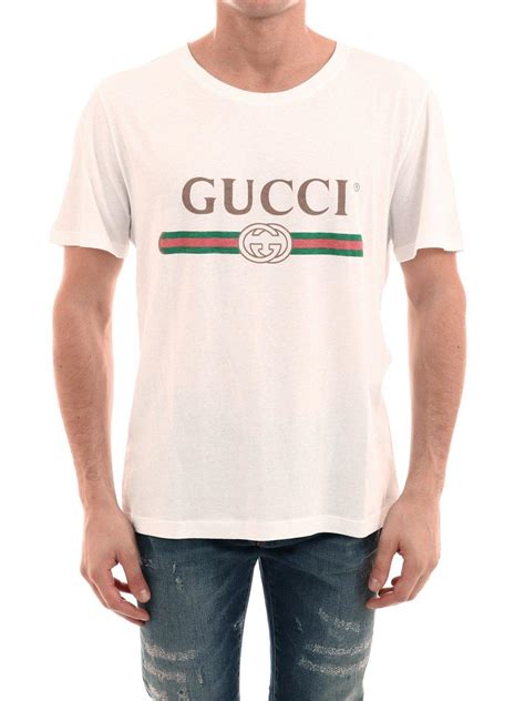 white gucci t-shirt logo|cheap gucci logo t shirt.